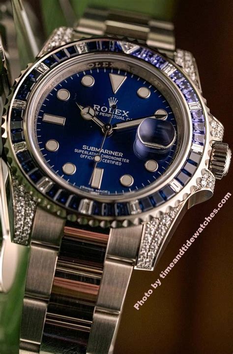 rolex submariner diamond sapphire bezel|rolex submariner replacement bezel.